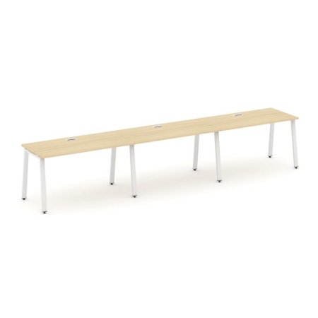 Рабочая станция 1 сторонняя SN-6A.ORS-033 (4140х600х750) (Акация Лорка/Металл Белый)