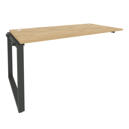 Наборный элемент рабочей станции на О-образном м/к Onix O.MO-1.NRS-4.8 1580x800x750 (Тиквуд Светлый/Черный металл)