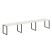 Рабочая станция Metal System Style БО.СМ-3.3 4200x720x750 (Дуб Наварра/Серый металл)