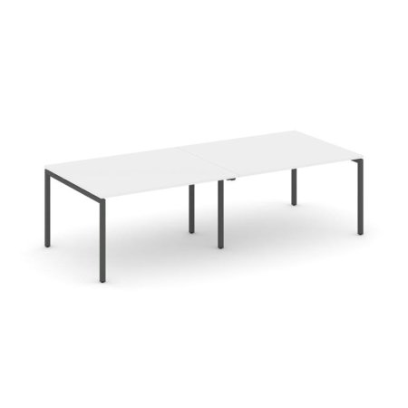 Стол переговорный SN-4P.SPRG-043.3 (2760х1180х750) (Белый/Металл Антрацит)