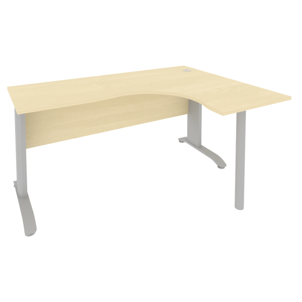 Стол криволинейный правый Riva ПЛ.СА-4 Пр 1600x1200x750 (Клен/Металлик)