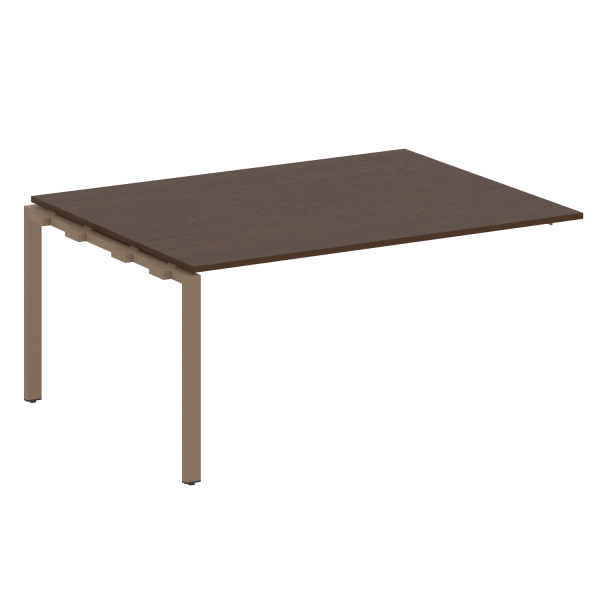 Проходной наборный элемент переговорного стола Metal System Style БП.ППРГ-4 1600x1235x750 (Венге Цаво/Мокко металл)