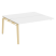 Наборный элемент рабочей станции на деревянных опорах Onix Wood OW.2.NRS-4.7 1580x1475x750 (Тиквуд Светлый/Дуб Темный)