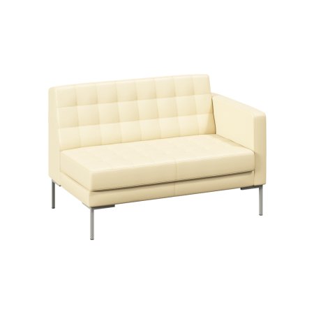 Секция с подлокотником двухместная FR-SP-02 (L) (Oregon 11/Металл Серый)