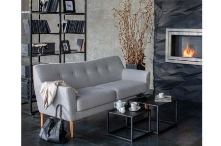 LAMELLA Диван 3-местный (СЕРЫЙ)