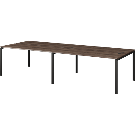 Бенч двойной на 4 рабочих места Арго-М АМБ-005.60-4 3600x1236x760 (Лагос/Антрацит)