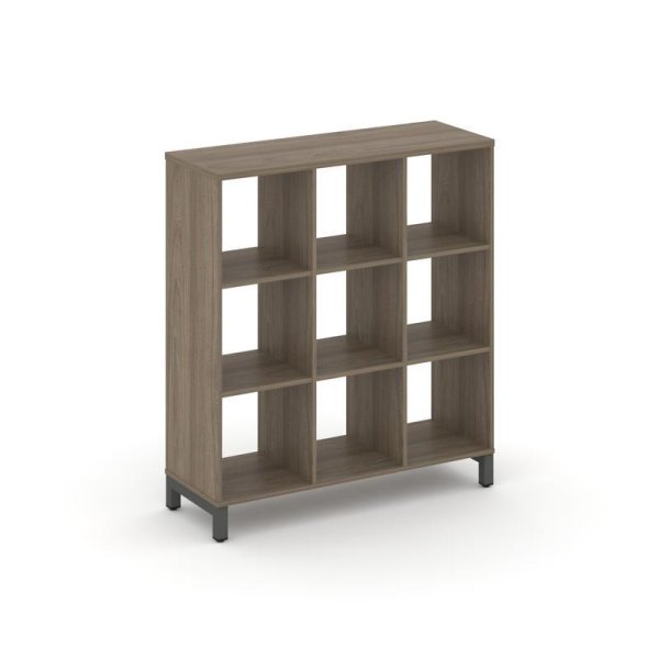 Каркас стеллажа 3 яруса SN.KS-330 (1121х400х1248) (Вяз Благородный/Металл Антрацит)