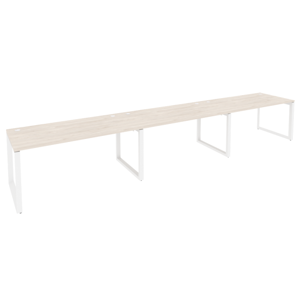 Рабочая станция на О-образном м/к Onix O.MO-RS-3.4.8 4740x800x750 (Денвер Светлый/Белый Металл)