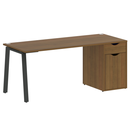 Стол письменный VR.SP-3-178.1.A 1780x720x750 (Орех Гварнери/Антрацит Металл)