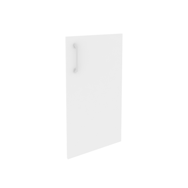 Дверь ЛДСП низкая правая Onix O.D-3R 396x18x766 (Белый Бриллиант)