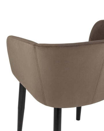 Кресло Ральф велюр коричневый (Стул Ральф коричневый)
