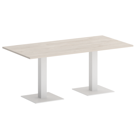 Стол прямоугольный VR.SP-5-180.2 1800x900x750 (Денвер Светлый/Белый Металл)