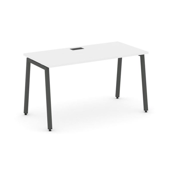 Стол письменный SN-4A.SP-001 (980х600х750) (Белый/Металл Антрацит)