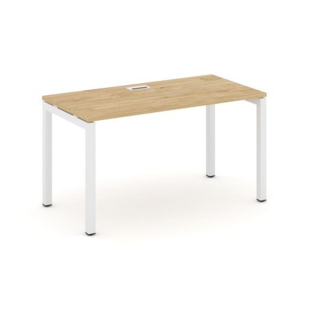 Стол письменный SN-5P.SP-012 (1180х700х750) (Тиквуд Светлый/Металл Белый)