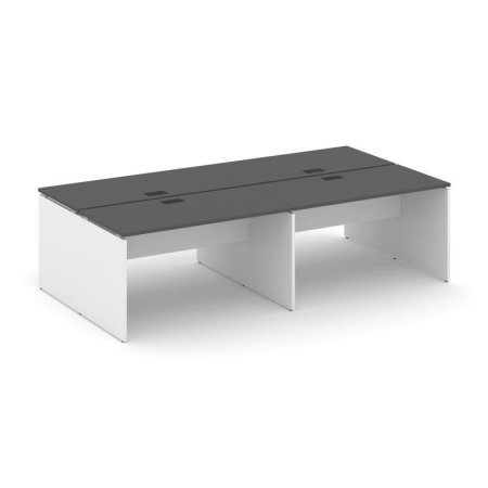 Рабочая станция 2-х сторонняя SN-D.DRS-042 (2360х1432х750) (Антрацит/Белый)