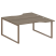 Рабочая станция криволинейная Metal System Style БО.РАС-СА-2.1 1600x1835x750 (Дуб Наварра/Серый металл)