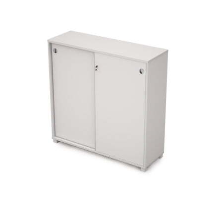 6ШКЗ.013 Шкаф-купе с замком (1237x400x1205) (Белый)