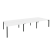 Рабочая станция на П-образном м/к Onix O.MP-D.RS-6.3.8 4140x1635x750 (Тиквуд Темный/Белый Металл)