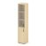 Шкаф высокий узкий SN.STU.E-102(L) (400х400х1982) (Антрацит/Тиквуд Светлый/Прозрачный)