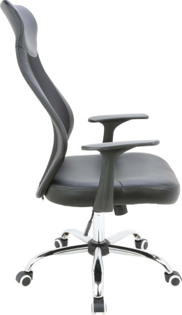 AL 779 Кресло офисное, экокожа | сетка (Черный)