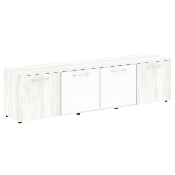 Тумба модульная белые двери LT.TS 4.5 2200x450x580 (Снежная Патина)