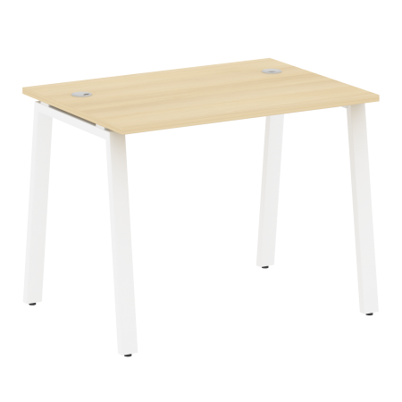 Стол письменный Metal System Style БА.СП-1 1000x720x750 (Акация/Белый металл)