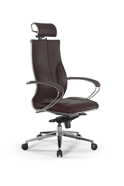 Кресло для руководителя Метта Samurai B2-11K - Infinity /Kc06/Wm06/K2cL/H2cL-3D(M06.B32.G11.W03) (Темно-коричневый)