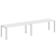 Рабочая станция на 2 раб.места Metal System Style БП.СМ-2.5 3600x720x750 (Дуб Наварра/Серый металл)
