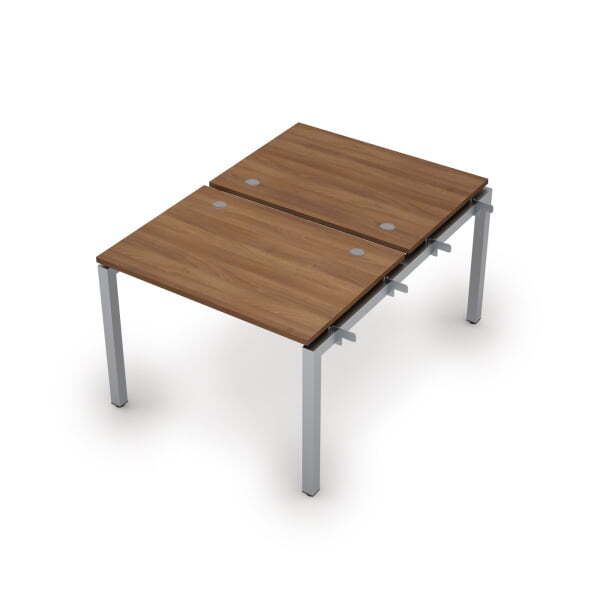 6МБН.5277 Бенч-система на 2 рабочих места, начальный модуль (1000x1435x750) (Шамони темный/Алюминий матовый)