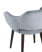 Стул с подлокотниками Саймон велюр серый (Стул Саймон серый)