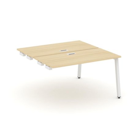 Стол-приставка к опорным элементам SN-5A.DPRS-023 (1380х1632х750) (Акация Лорка/Металл Белый)