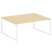 Рабочая станция Metal System Style БО.РАС-СП-2.5 1800x1475x750 (Дуб Наварра/Серый металл)