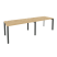 Рабочая станция на П-образном м/к Onix O.MP-RS-2.3.8 2760x800x750 (Тиквуд Темный/Белый Металл)