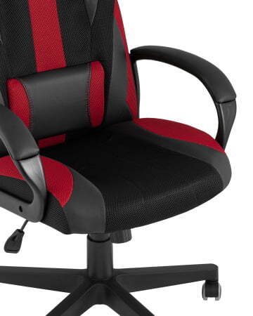 Кресло игровое TopChairs ST-CYBER 9 черный/красный (Геймерское кресло ST-CYBER 9 красный)
