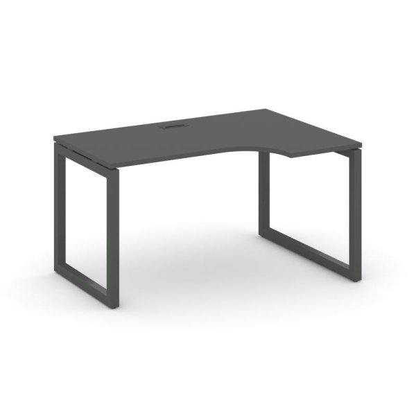 Стол рабочий эргономичный SN-5O.SPA-001(R) (1380х600/980х750) (Антрацит/Металл Антрацит)