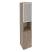 Шкаф высокий узкий левый Onix O.SU-1.4RL 400x420x1977 (Тиквуд Светлый)