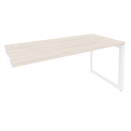 Стол-приставка на О-образном м/к к опорным элементам Onix O.MO-SPR-4.7 1580x720x750 (Денвер Светлый/Белый Металл)