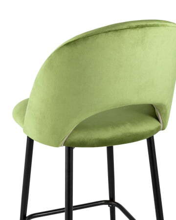 Стул полубарный Меган велюр травяной (Стул полубарный Меган травяной)
