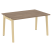 Стол переговорный на деревянных опорах Onix Wood OW.PRG-1.3 1380x980x750 (Тиквуд Светлый/Дуб Темный)