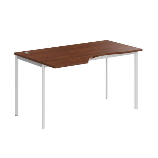 Стол эргономичный левый Имаго-С CA-2SL 1400x900x755 (Орех французскийБелый)