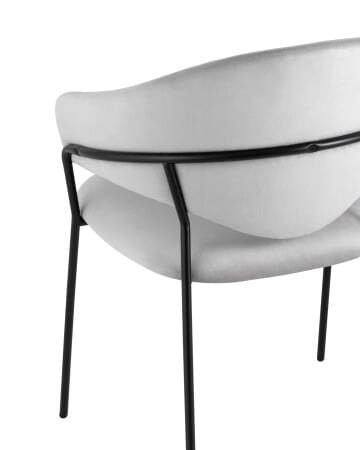 Стул Алексис велюр серый (Стул Алексис серый)