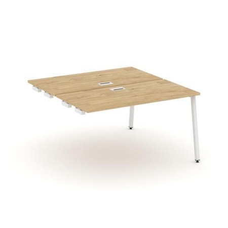Стол-приставка к опорным элементам SN-4A.DPRS-004 (1580х1232х750) (Тиквуд Светлый/Металл Белый)