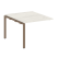 Проходной наборный элемент переговорного стола Metal System Style БП.ППРГ-1 1000x1235x750 (Дуб Наварра/Серый металл)