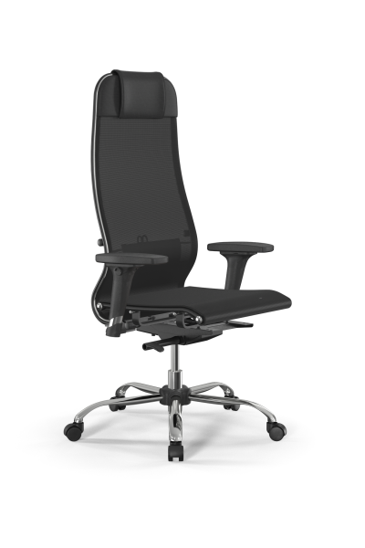 Кресло для руководителя Метта SynchroSit 10 B1-104D - T /Um00/Nb00/D02P(M23.B21.G20.W01) (Черный)