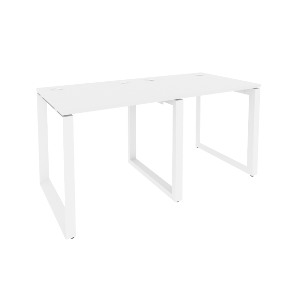 Рабочая станция на О-образном м/к Onix O.MO-RS-2.0.7 1560x720x750 (Белый Бриллиант/Белый Металл)
