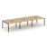 Рабочая станция 2-х сторонняя SN-5P.DRS-064 (4740х1232х750) (Тиквуд Светлый/Металл Антрацит)