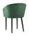 Стул с подлокотниками Нейтон велюр зеленый (Стул Нейтон зеленый)