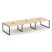 Рабочая станция 2-х сторонняя SN-5O.DRS-084 (4740х1632х750) (Тиквуд Светлый/Металл Антрацит)