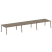 Стол для переговоров (3 столешницы) на А-образном м/к Metal System Style БА.ПРГ-3.5 5400x1235x750 (Дуб наварра/Серый металл)