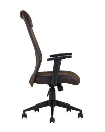 Кресло офисное TopChairs Studio коричневое (Компьютерное кресло Studio коричневый)